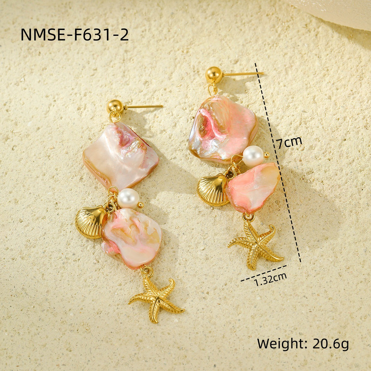 Wholesale Ocean Series Holiday Style Necklace Bracelet Earrings Summer Jewelry